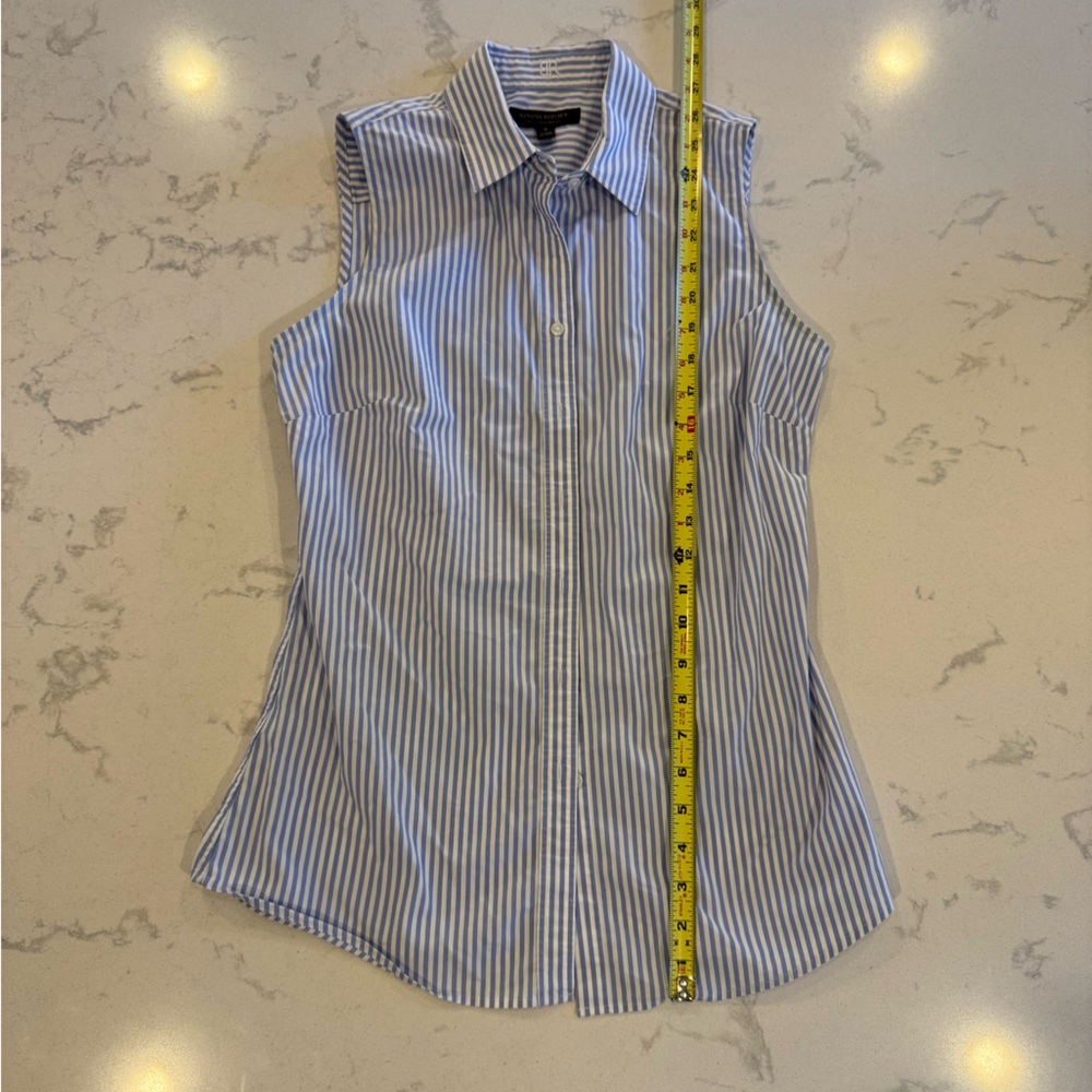 Banana Republic sleeveless button down
